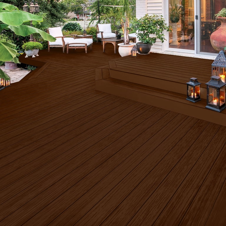 Olympic Maximum Clove Brown Semi-Transparent Exterior Wood Stain photo 5
