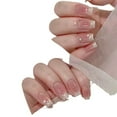 Pure handworn nail bubble beads honey peach blush French fingertips pure want to show white