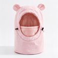 thumbnail image 6 of TSHXS Baby Hats Toddler Cute Bear Ear Thermal Balaclava Hood Hat Drawstring Wind Resistant Full Face Neck Cover for Boys Girls, 6 of 9