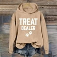 thumbnail image 2 of Sweatshirts for Women Clearance Zip Up Winter Loose Fit Hooded Long-sleeved Mitten- Off the Shoulder Curve Hem Solid Color Leisure Hoodies Womens Casual Printed Long Sleeve Hooded Sweatshirt, 2 of 4