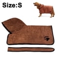 thumbnail image 2 of Dog Bathrobe Soft Super Absorbent Microfiber Dog Drying Towel Robe with Hood/Belt for Large,Medium,Small Dogs, 2 of 5