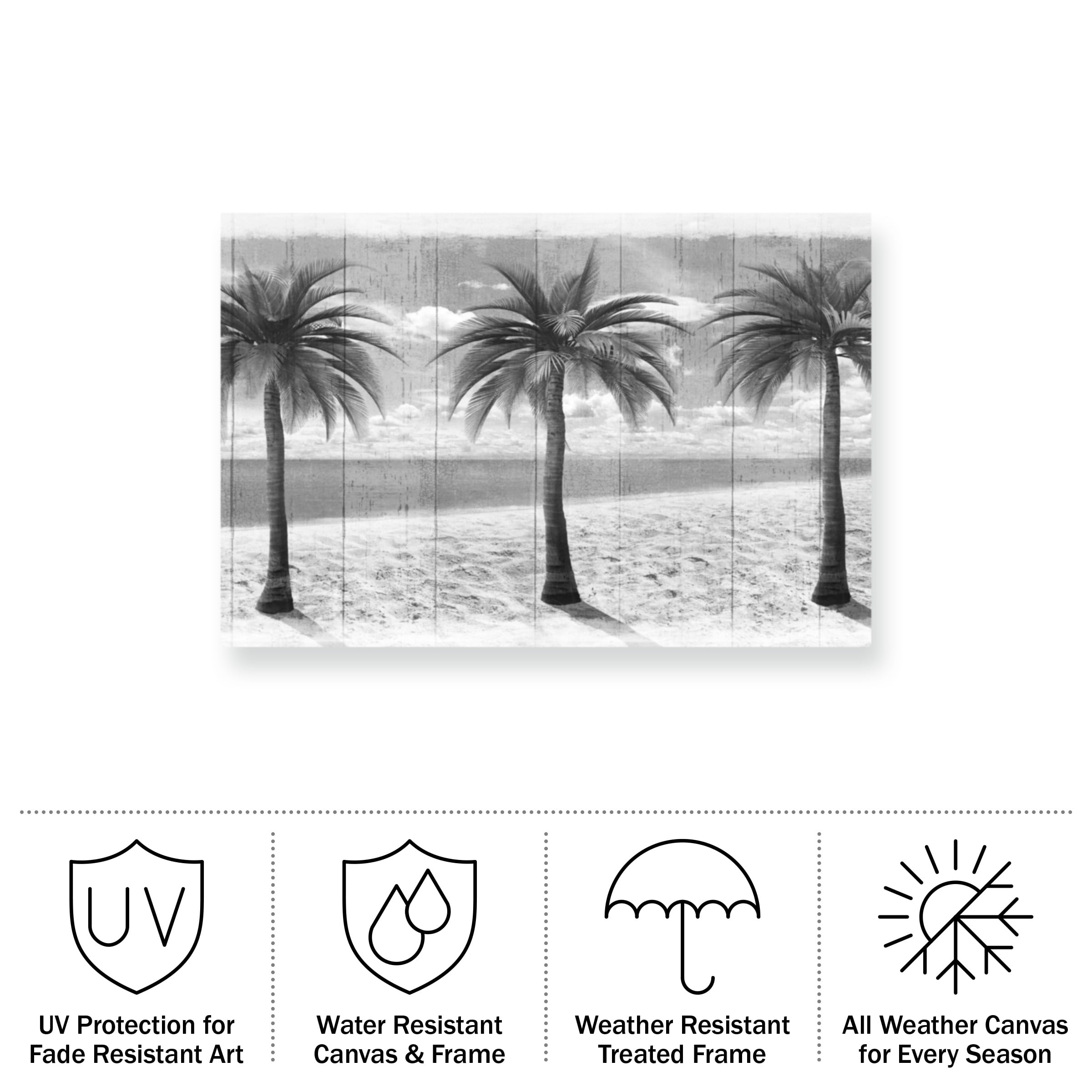 Art Licensing Studio '3 Island Palms ' Outdoor All-Weather Wall Decor