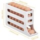 thumbnail image 3 of Estante para Almacenamiento de Huevos con Diseño Inclinado de 4 Niveles, Contenedor 30 Huevos, Organizador Dispensador de Huevos para Refrigerador, Porta Huevos para Refrigerador (Amarillo claro), 3 of 4