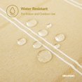 thumbnail image 4 of Deconovo Decorations Tablecloths Oblong Poly-Cotton Blend Tassel Waterproof Fade Resistant Table Cover for Outdoor Picnic, 54x84 Inch, Yellow, 4 of 7