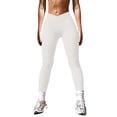 thumbnail image 1 of Plus Size Jumpsuit Women Solid Yoga Leggings Ribbed High Waist Exercise Workout Casual Pants for Active, 1 of 4