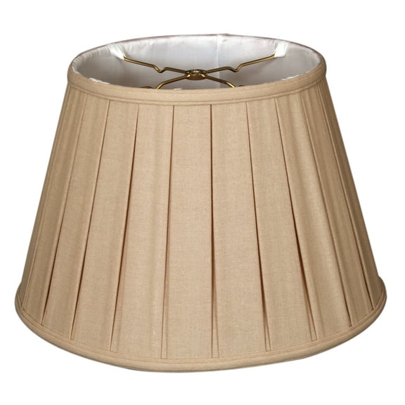 Royal Designs 14.5" Empire English Pleat Lamp Shade Linen Beige