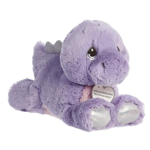 Aurora - Small Purple Precious Moments - 8.5" Stella Stegosaurus - Adorable Stuffed Animal