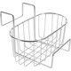 thumbnail image 1 of Escurridor de Cesta Colgante para Doble Fregadero de Acero Inoxidable, Organizador Multifuncional para Cocina, Soporte Porta Esponjas y Toallitas para Lavabo, Cesta de Drenaje, 1 of 4
