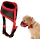 thumbnail image 1 of Boca de perro transpirable, máscara de boca de perro de malla suave (rojo, M) - Boca de perro transpirable ajustable, máscara de boca de perro, máscara de boca antimordeduras y antiladridos, que per, 1 of 5