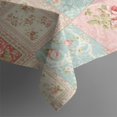 thumbnail image 4 of Pioneer Flower Floral Print Pattern Rectangle Tablecloth 60"x120", Waterproof Polyester Table Cloth, Wipeable Spillproof for Dining Camping Indoor Outdoor, 4 of 6
