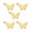 Gold, variant on 5Pcs Fashionable Reversible Butterfly Pendant Accessory for Versatile Styling