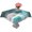 Teal Gray, variant on Sage Green Grey Table Cloth Waterproof Tablecloths, Abstract Art Oil Painting Modern Geometric Tablecloth Dining Table Cover for Kitchen Party Tabletop Outdoor, Rectangle Tablecloth 54x108 Inch