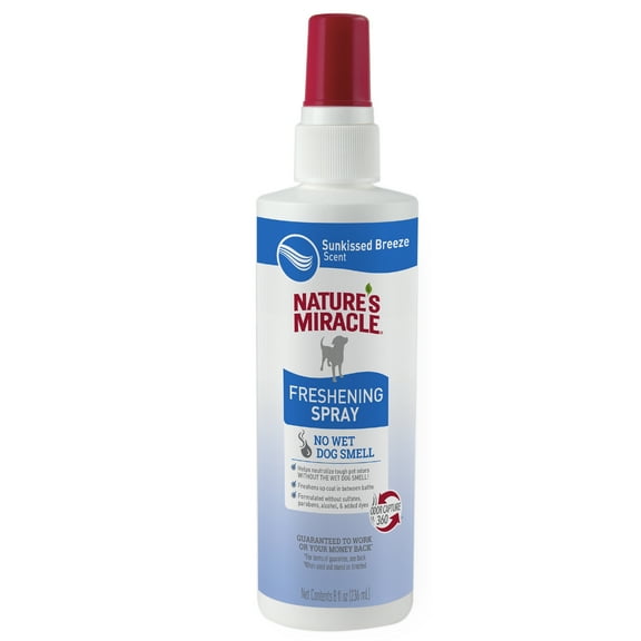 Nature’s Miracle Freshening Spray For Dogs, Helps Neutralize Pet Odors, Sunkissed Breeze Scent, 8 oz.