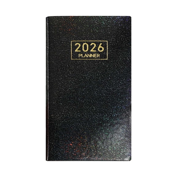 VWRXBZ A6 Mini Notebook Daily Planner Organizer Travel Journal 6.8 x 3.8 Inches for School Office Student Ideal Gift