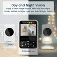 thumbnail image 6 of Babysense Compact Video Baby Monitor with Camera and Audio, Long Range, Room Temp, Night Vision, Two Way Talk, Lullabies, Model V24R, 6 of 7