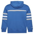 thumbnail image 3 of Men's  Blue Detroit Lions Vintage Logo Head Coach Fleece Pullover Hoodie, 3 of 5