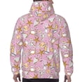 thumbnail image 7 of Balery Seafood Pattern Mens Hoodie Kangaroo Pocket Hoodie Pullover Hooded Sweatshirt Ideal for Daily Wear Travel and Home-4X-Large, 7 of 7