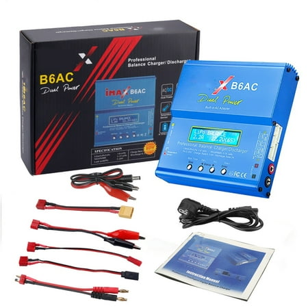 

B6 AC RC Charger 80W B6AC Balance Charger Digital LCD Screen Battery Discharger
