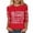 A13 Red-Game Day, variant on Mifsaly Football Shirts for Women 3/4 Sleeve Game Day Shirt Team Fans Game Day Sport Basic Tee XXL