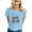 Light Blue, variant on TSADFHJI Sweatshirt for Women Cotton Women's Casual Letter Print Crew Neck Short Sleeve T Shirt Multiple Colors S Mint Green