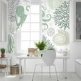 thumbnail image 5 of Fsddascl Sage Green Octopus Coastal Blackout Curtains for Bedroom/Living Room, Thermal Insulated Kitchen Curtains, Nautical Coral Starfish Grommet Darkening Window Treatment Drapes 42"x63"x2, 5 of 8