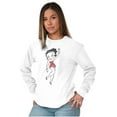 thumbnail image 4 of Retro Betty Boop Cartoon Wave Dancer Women's Long Sleeve T Shirt Brisco Brands S, 4 of 5
