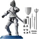 thumbnail image 1 of Figura de acción de caballero medieval de 13 piezas, juguete de bricolaje con múltiples articulaciones de guerrero con armas y escudos, muñeca articulada extraíble magnética, decoraciones de escritori, 1 of 7