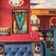 thumbnail image 5 of Placa Metal Vintage Letra V Pintura Hierro Rectangular Arte La Pared Barra 20x30cm, 5 of 9
