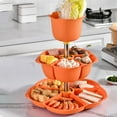 thumbnail image 5 of Vacemry Under $5 Rotating Veggie Platter, Multi-Layer Serving Tray with Colander, Plastic Party Appetizer Dish for Fruits, Snacks, Desserts, Hot Pot Ingredients, Versatile Kitchen Serving Utensil, 5 of 6