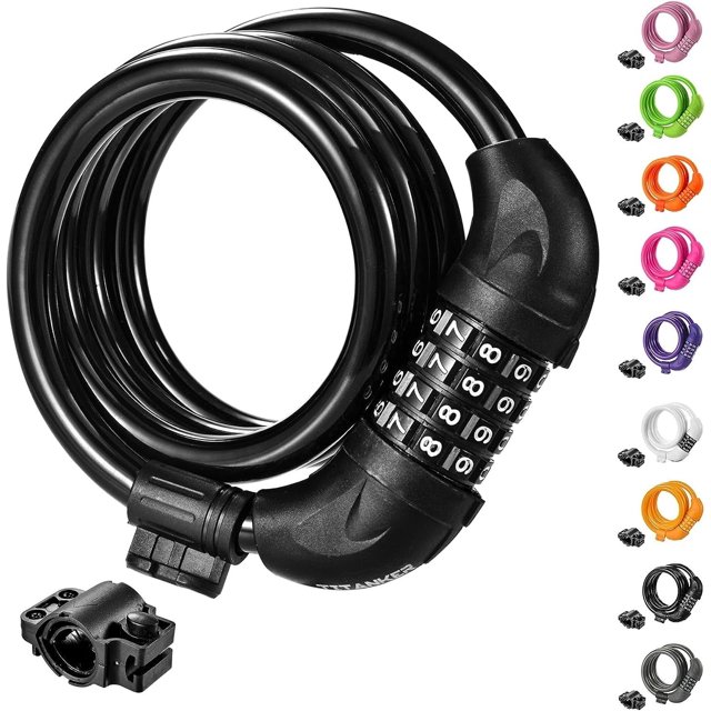 Candado con contraseña para bicicleta, candado antirrobo, candado con anillo 566, candado para motocicleta, candado para automóvil eléctrico, candado para bicicleta de montaña, candado con contraseña