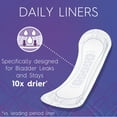 thumbnail image 2 of Poise Daily Incontinence Microliners for Women, Long, 50 Ct - 2 Pack, 2 of 4