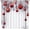 Zc-christmas-9-g, variant on Vintage Classic Christmas Curtains, Snowy Pine Branch with Red Xmas Ball, Blackout Rod Pocket Window Treatments for Living Room Bedroom Kitchen 84x84in