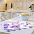 thumbnail image 6 of Kitchen Drying Mat 18x24In Drying Dish Mat Dish Drying Mats Kitchen Countertop Multi-Function Drain Drying Mat Kitchen Table Cartoon Lavender Roses, 6 of 8