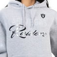 thumbnail image 3 of Women's G-III 4Her by Carl Banks Gray Las Vegas Raiders Shadow Logo Fleece Pullover Hoodie, 3 of 3