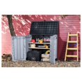 Store It Out Nova Outdoor Garden Furniture Storage Shed Light Grey with