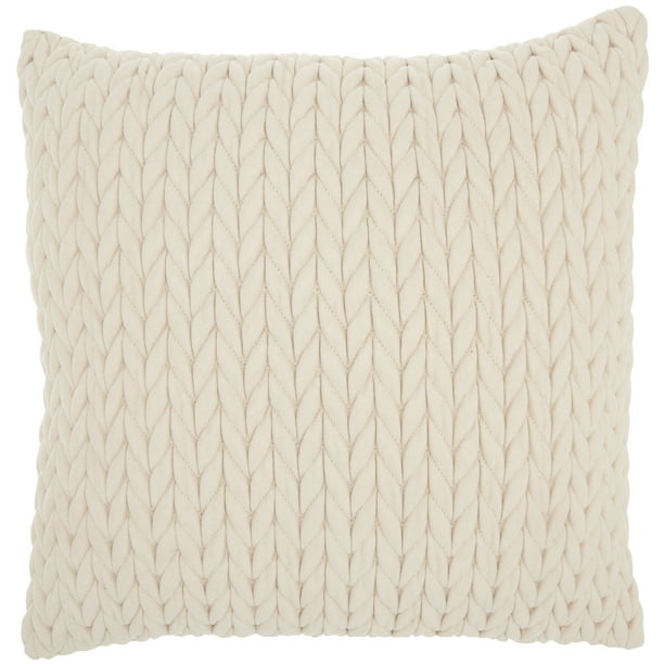 Nourison Life Styles Ivory Decorative Throw Pillow , 18"X18" Walmart