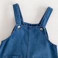 thumbnail image 4 of Ruyang Baby Boys Girls Overall Shorts Baggy Carrying Belt Pants Bunny Ear Romper with Pom Pom Tail My 1st Easter Outfit Clothes, 4 of 8