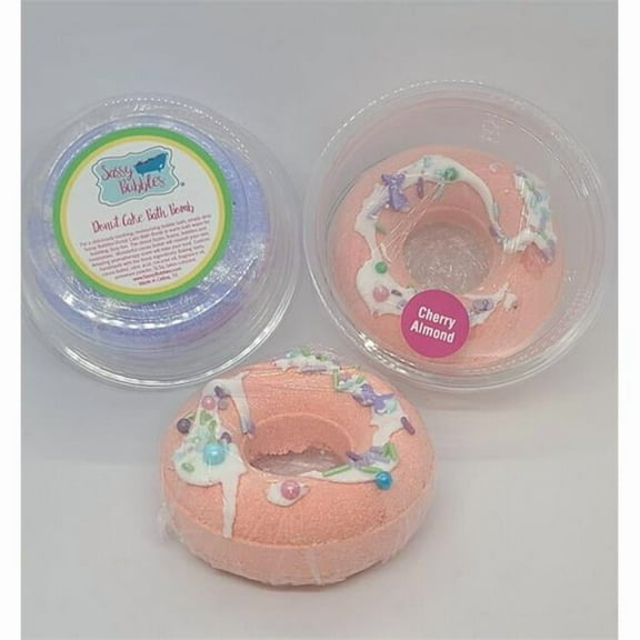 Sassy Bubbles AlDonut Cherry Almond Bath Bomb Donut
