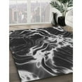 thumbnail image 3 of Ahgly Company Machine Washable Indoor Rectangle Transitional Charcoal Black Area Rugs, 7' x 10', 3 of 7