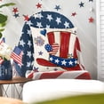 thumbnail image 4 of Funda de Almohada Del Día de La Independencia, Funda de Lino con Diseño de Corazones Coloridos, Tela Suave y Ecológica, Ideal para Uso En Interiores y Exteriores, Regalo Perfecto para Familiares y Am, 4 of 6