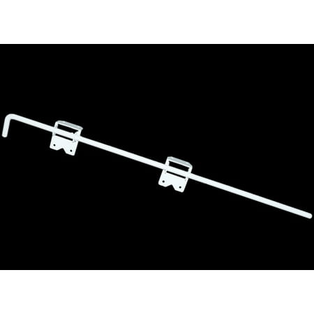 - Vinyl Fence Gate Double Gate Hardware Kit WHITE (for Vinyl, PVC etc Fencing) - Double Fence Gate Kit has 4 Hinges, 1 Latch, and 1 Drop Rod