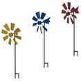thumbnail image 4 of FRCOLOR 3Pcs Outdoor Metal Wind Spinner Pinwheels Windmill Party Pinwheel Wind Spinner, 4 of 8