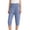 Blue, variant on Womens Capris for Summer Clearance Capri Pants Knee Length Elastic Waist Pedal Pushers Dressy Casual Capri Cropped Trouser with Pockets Beige 2XL