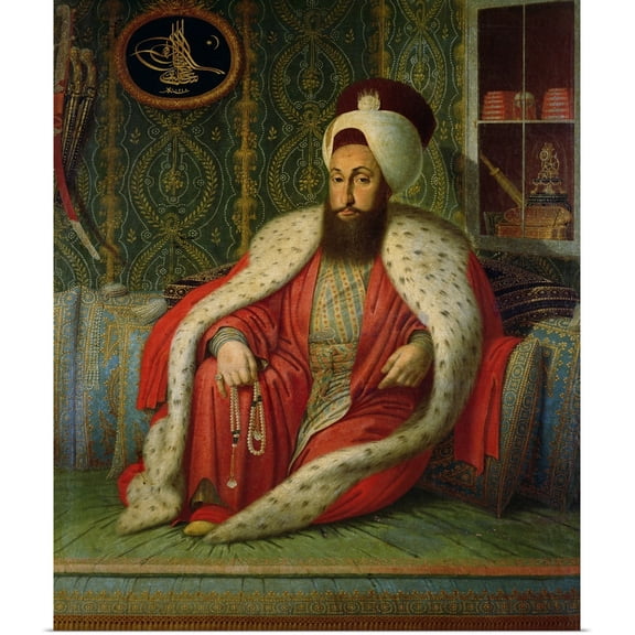 Great BIG Canvas | Rolled Konstantin Kapidagli Poster Print entitled Sultan Selim III, c.1803-04