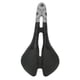thumbnail image 1 of Cojín para asiento de bicicleta, sillín de bicicleta con parte inferior de nailon, cuero de microfibra, hueco, transpirable, envuelto, con lazo de acero, negro y plateado, 1 of 14
