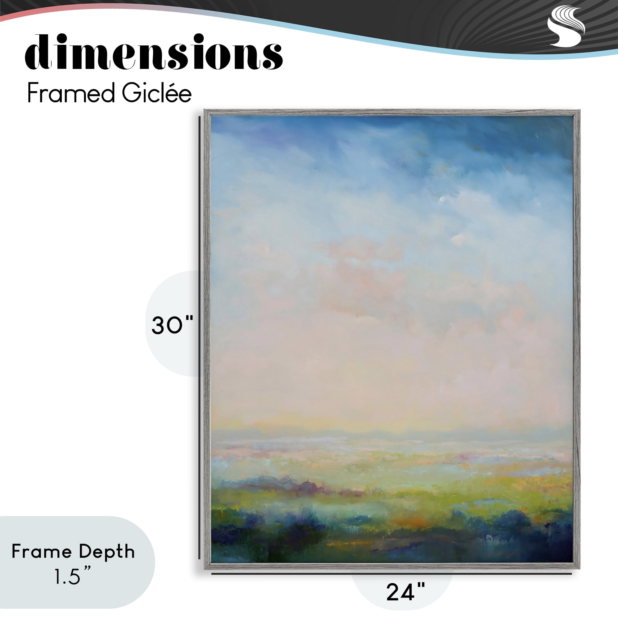 Stupell Industries Mystic Marsh Serenity Gray Framed Giclee Art, design by William McCarthy
