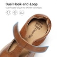 thumbnail image 4 of DREAM PAIRS Toddler Girls' Mary Jane School Dress Shoes with Dual Removable Insoles, Wide Fit & Hook-and-Loop Straps, 4 of 6