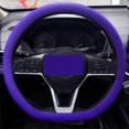 thumbnail image 2 of Car Steering Wheel Protective Cover Auto Spare Parts Cars Non-slip Silicone Purple, 2 of 3
