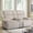 BEIGE- 2-Seater, variant on Reclining Loveseat Recliner Sofa Couch 2-Seater, Double Manual Recliner with Console Storage, Wireless Charging Panel, Cup Holders for Living Room