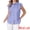 Blue, variant on Women's Gingham Top Work Cap Sleeve Vintage Plaid Button Down Shirts L Red
